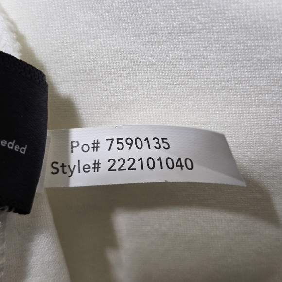 BOSTON PROPER Square Neck Crochet Ruffle Sleeve Stretch Blouse Large Off-White - Picture 14 of 16